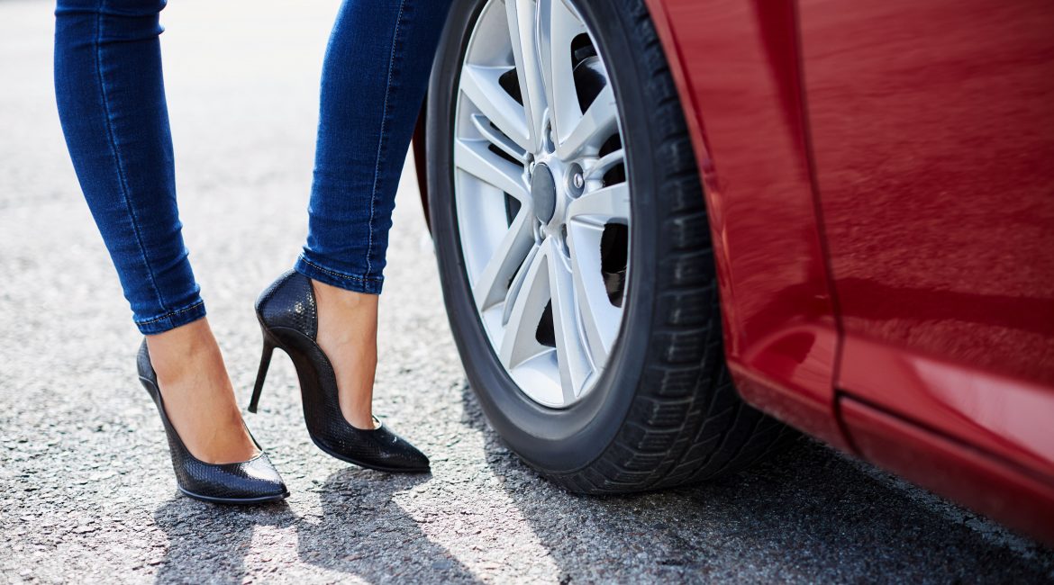 drive with high heels